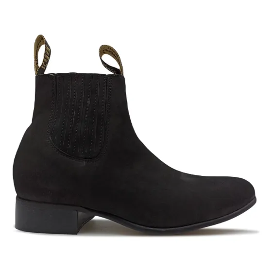Bota Botin Vaquero Charro Piel Cosido Para Hombre 001