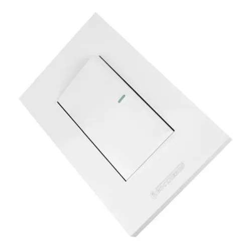 Interruptor Sencillo Premium Blanco Brillante Conmutable Corriente nominal 10 A Voltaje nominal 125V