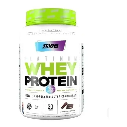 Proteína Star Nutrition Platinum Whey Protein 1kg.