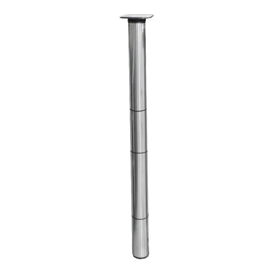Pata De Acero Inoxidable Para Meson De 3¨ X 110cm