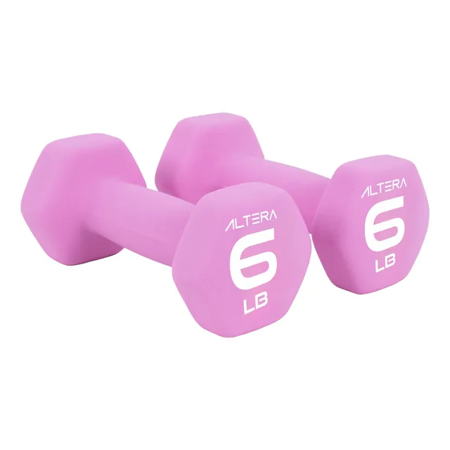 Mancuernas Altera 6 Lbs Kit Par Pesas Hexagonales Ejercicio