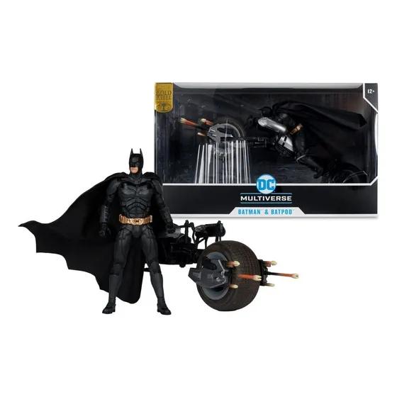 Mcfarlane Dc Multiverse - Batpod Y Batman The Dark Knight