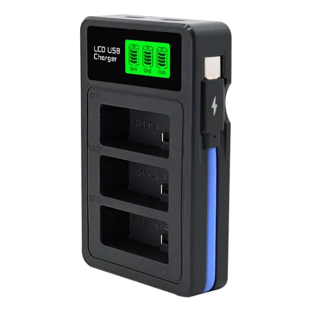 Cargador Multiple Para Bateria De Gopro 13