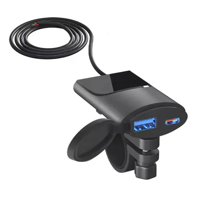 Carregador Celular Moto Usb Turbo Prova D'água Tipoc 3.0