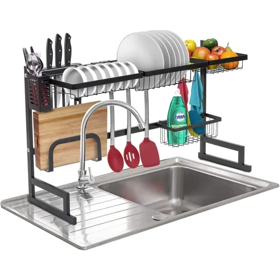 Platero Lavabo Dish Rack 2 Pozos 85x52cm