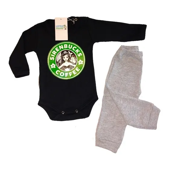 Conjunto Disfraz Halloween Bebe Body Manga Larga Pantalon