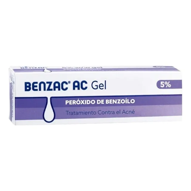 Benzac Ac Gel De Base Acuosa 5 %, 1 Pomo 15 G