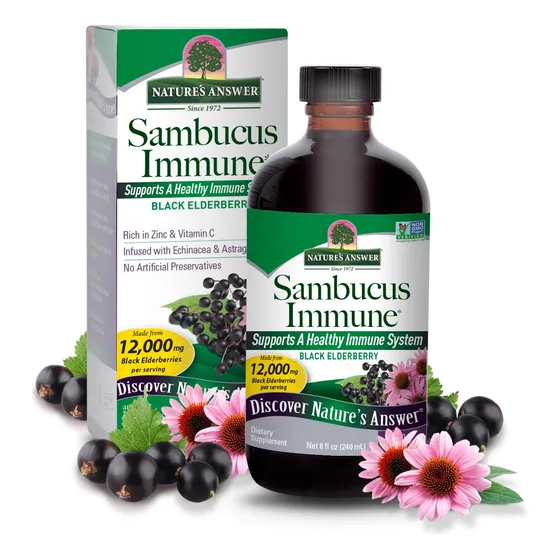 Suplemento Nature's Answer Sambucus Immune Support 240 Ml