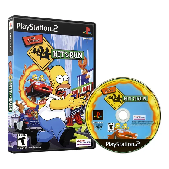 Jogo Repro Simpsons The Hit & Run - Ps2 Mídia Física
