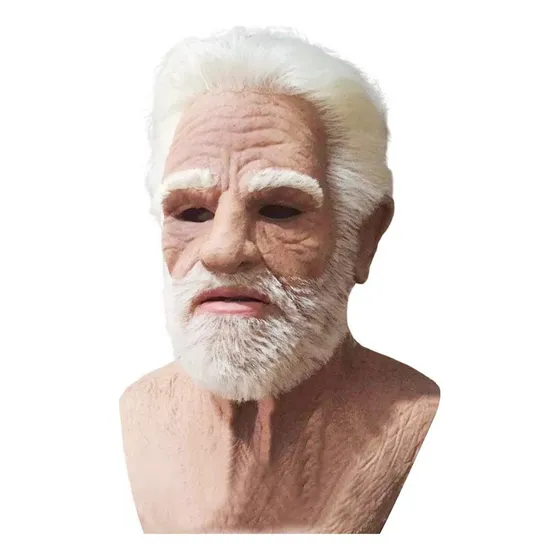 Uma Máscara Facial De Halloween De 2024, Em Formato De Vovô