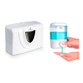 Dispensador De Jabón 500 Ml + Dispensador Toalla Desechable Dispensador De Jabón 500 Ml + Dispensador Toalla Desechable
