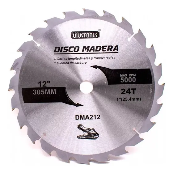 Disco Corte Madera 12 24d Uyustools Dma212 Barril