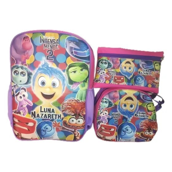 Combo Escolar Para Niños, Morral, Cartuchera, Loncheras.