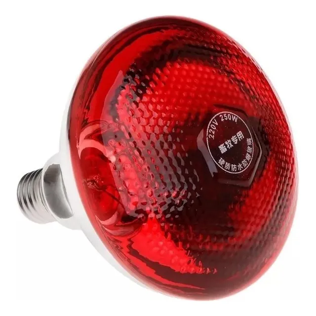 Foco Infrarrojo De 250 Watts Para Pollos Y Cerdos