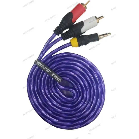 Cable Conector Mini Jack 3.5 A Rca Audio Nuevo 