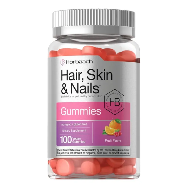Suplemento De Cabello, Piel Y Uñas Horbäach 100 Gomitas