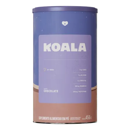 Koala Chocolate - Economic Size (456g) - Caffeine Army – Suplemento em Pó Noturno com Magnésio, Inositol, Triptofano, Zinco e Vitaminas | Conforto Noturno, Equilíbrio, Suporte ao Metabolismo