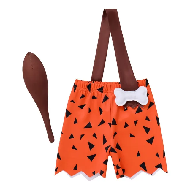 Disfraz Cavernícola Idopip Para Niños 6m-6t Halloween Cospla