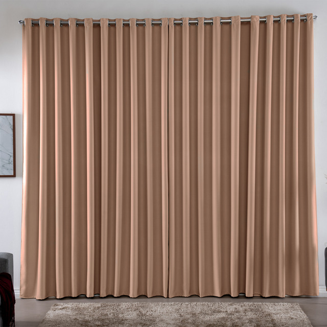 Cortina 3,00x2,80 Metros Blackout Blecaute Avelã Corta Luz Em Tecido Grosso Para Quarto E ...