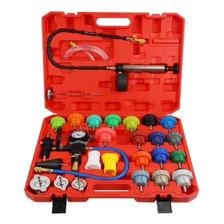 Kit 28em1 Teste Pressão Radiador Universal Moto Carro Caminh 127/220v