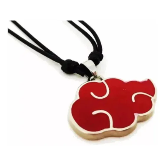 Colar Naruto Ajustável Símbolo Akatsuki Anime Geek Promoção