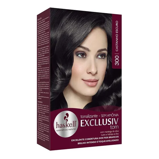 Tonalizante Haskell Excllusiv Tom Tom 300 castanho escuro