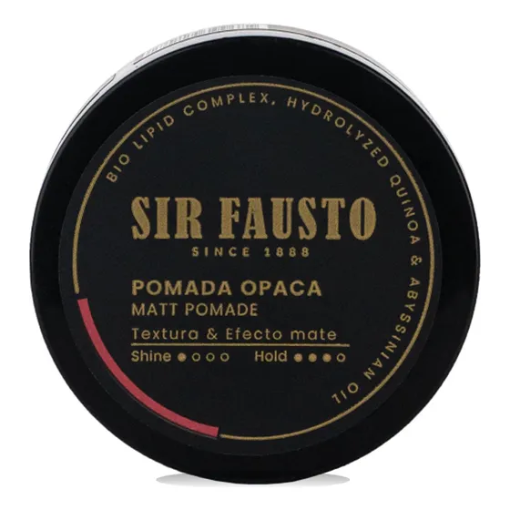 Sir Fausto Men's Culture Pomada Opaca Cabello Barbería 50ml