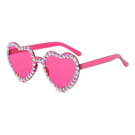 Gafas De Sol De Diamante En Forma De Corazón De Moda De Prim