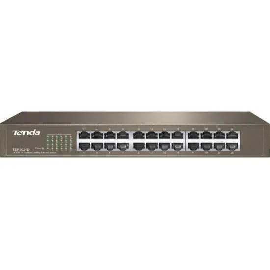 Switch 24 Portas 100mbps Tef1024d Tenda