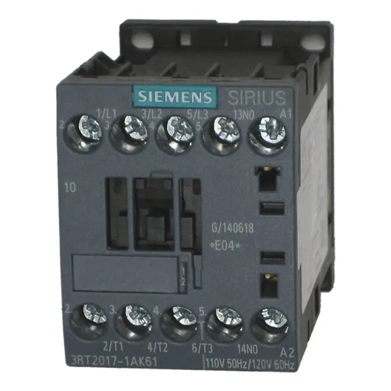 Siemens® Contactor  3rt2017-1ak61 Bobina 120v (6piezas)