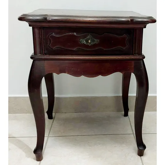 Mesa Cabeceira  Provençal Madeira Imbuía Maciça