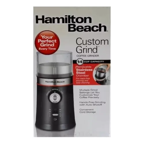 Hamilton Beach - Molino De Café Custom Grind 80393 Negro