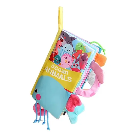 Libro Tela Estimulación Didáctico Sensorial Montessori Bebes