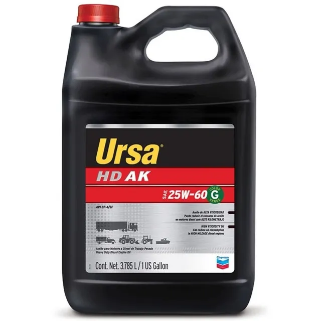 Aceite Ursa Hd Ak 25w60 Motores Con Alto Kilometraje 3,8 Lt