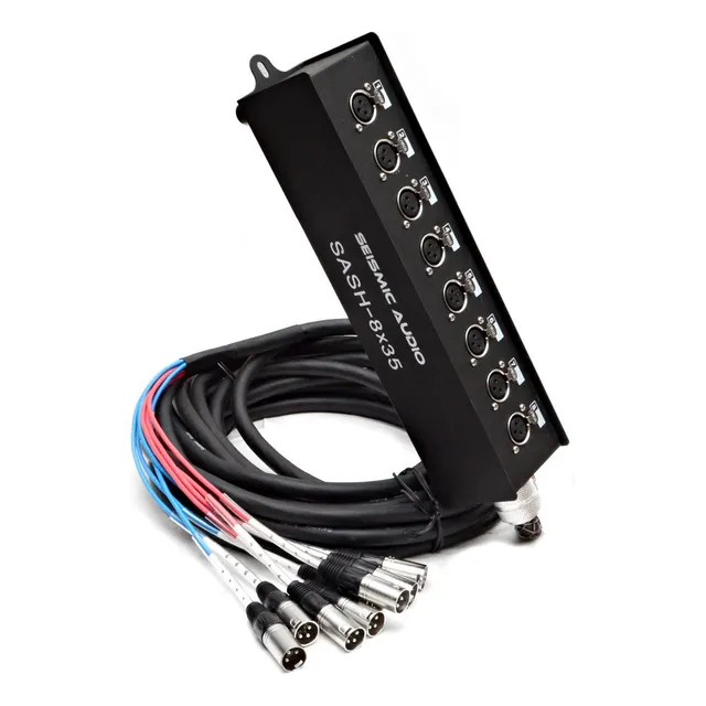 Cable Serpiente Sub Send De 8 Canales Xlr - 35 Pies