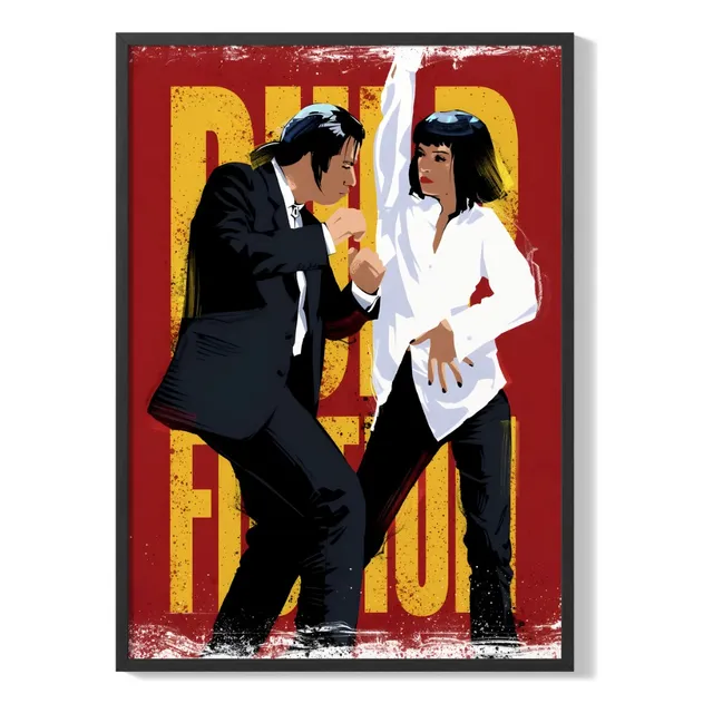 Cuadro Poster Pulp Fiction 33x43 Diseño 5