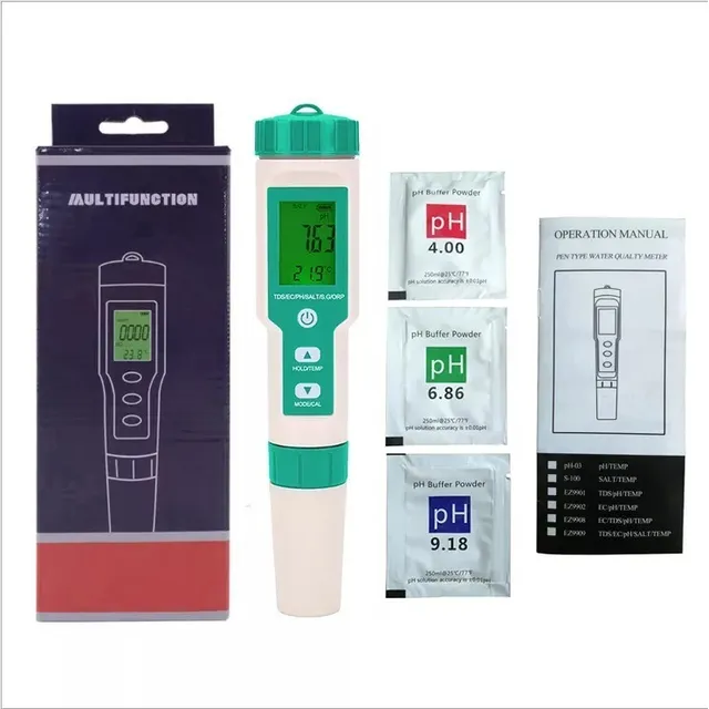 Medidor Ph Metro Temperatura Ec Tds Orp Sc Salinidad 7 En 1