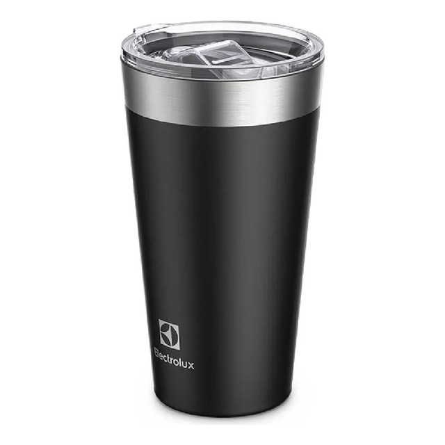 Copo Térmico Electrolux 560ml Tampa Hermética Preto Fosco Copo Térmico Electrolux 560ml Tampa Hermética Preto Fosco