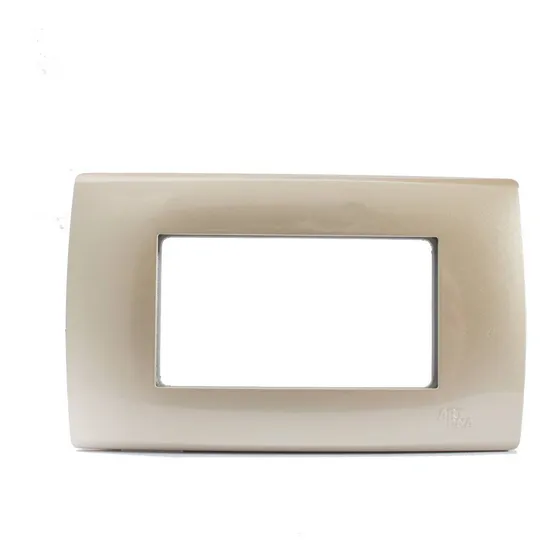 Placa 3 Posiciones Sin Bastidor A83 Dorado Art Dna