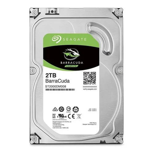 Disco Duro Seagate Barracuda 2tb Teras 7200 Rpm Pc Gaming Color Gris