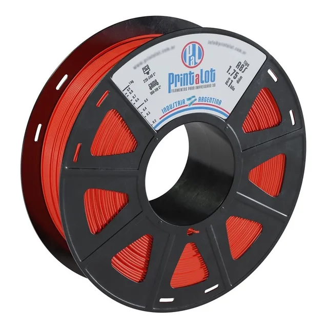 Filamento 3D Printalot ABS de 1.75mm y 1kg rojo