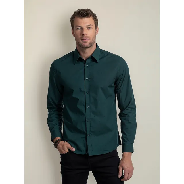 Ellus Camisa Hombre Manga Larga Mini Print