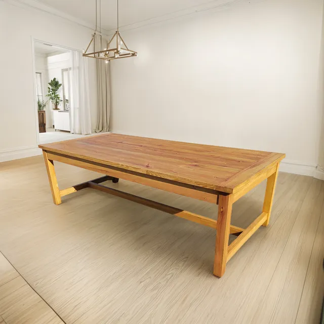 Meson Estilo Campo Macizo 253 X 115 Cm.