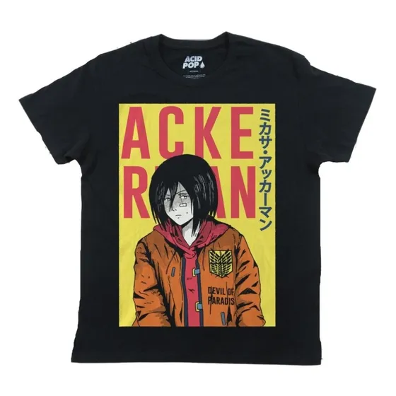 Playera Ackerman Acid Pop Shingeki No Kyojin Mikasa Titan