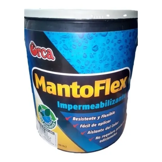 Pintura Impermeabilizante Elastomerica Mantoflex Galon Rojo 