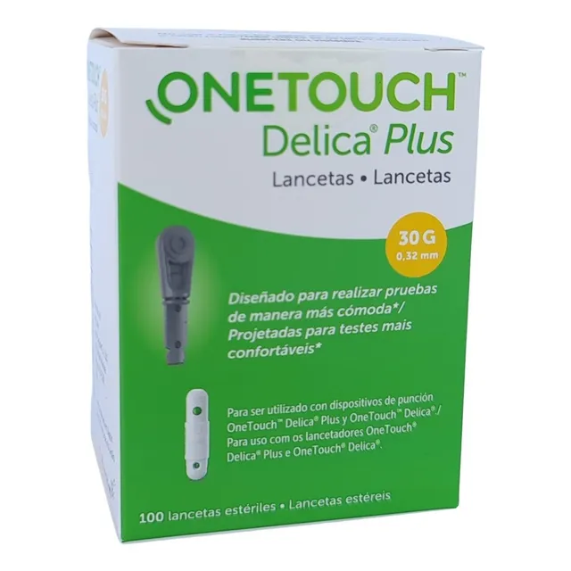 Lancetas One Touch Delica X 100 De Jhonson Y Jhonson