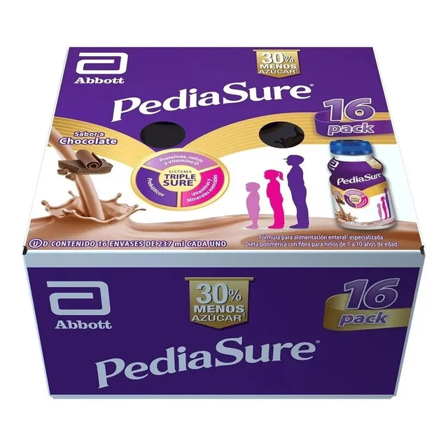 Pediasure Plus Vainilla Caja 16 Botellas 237ml C/u