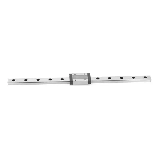 Guia Riel Aleacion Aluminio Ancho Lineal Miniatura Negro Diy