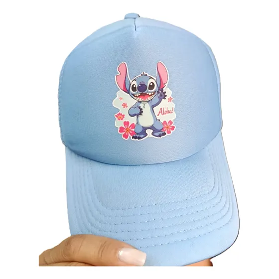 Gorra Lilo Y Stich Estampada Personalizada Niños Adultos Top