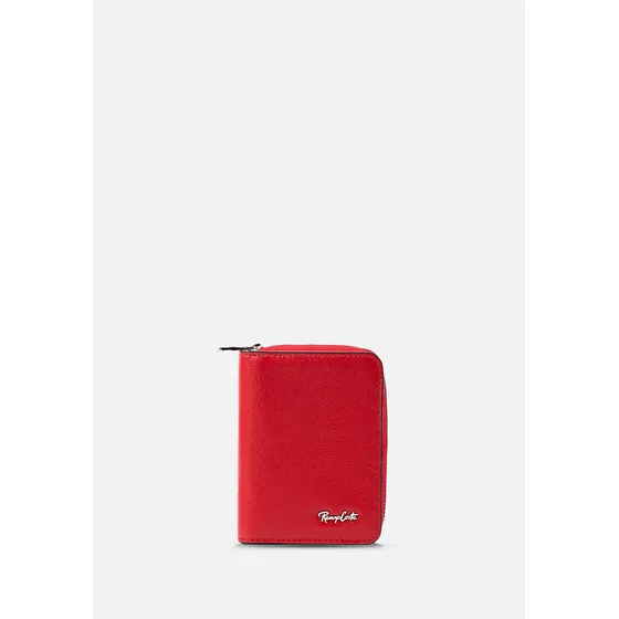 Monedero Con Tarjetero En Cuero Grabado Monedero Mod 2216 R4